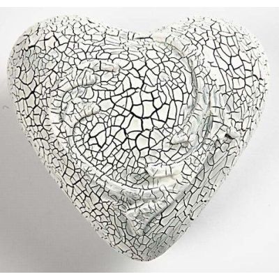Krakelering på styropor hjerte