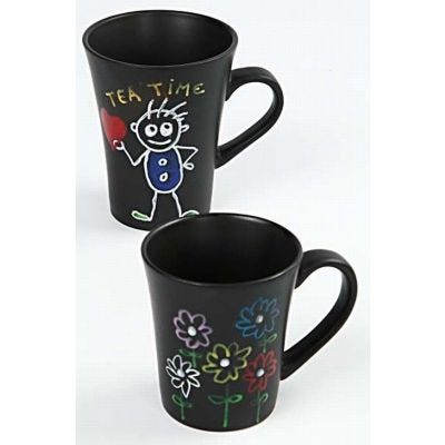 Marqueur pailleté pour mugs noirs
