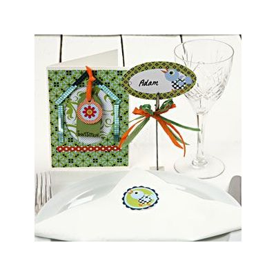 Guirlande med træstickers