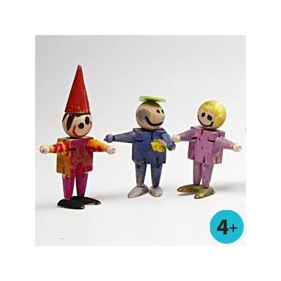 Elastic Wooden Men