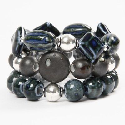 A Bracelet with Ceramic Beads