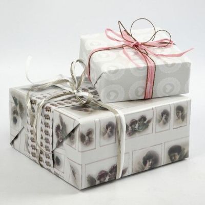 Emballage cadeaux avec papier Vivi Gade Design (série Skagen)