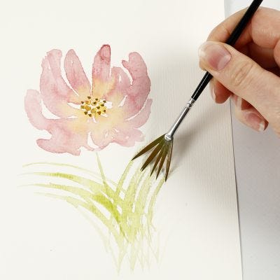 Comment peindre des aquarelles avec de légers coups de pinceau