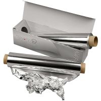 Papier aluminium, L: 30 cm, ép. 11 my, 150 m/ 1 rouleau