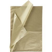 Papier de soie, 50x70 cm, 17 gr, or, 25 flles/ 1 Pq.