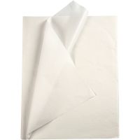 Papier de soie, 50x70 cm, 14 gr, blanc, 25 flles/ 1 Pq.