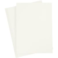 Papier cartonné coloré, A4, 210x297 mm, 180 gr, blanc cassé, 20 flles/ 1 Pq.