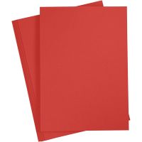 Papier cartonné coloré, A4, 210x297 mm, 180 gr, rouge, 20 flles/ 1 Pq.