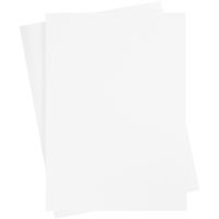 Papier cartonné coloré, A2, 420x600 mm, 180 gr, blanc, 10 flles/ 1 Pq.