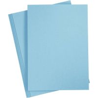 Papier cartonné, A4, 210x297 mm, 220 gr, bleu clair, 10 pièce/ 1 Pq.