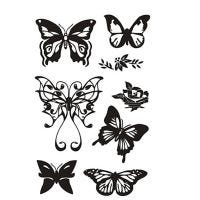 Tampons transparents, papillons, 11x15,5 cm, 1 flles