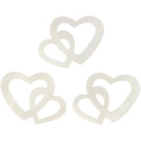 Confettis "love", dim. 31x22 mm, blanc cassé, 10 gr/ 1 Pq.