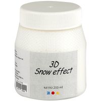 Pâte effet neige 3D, blanc, 250 ml/ 1 boîte
