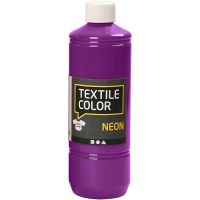 Peinture Textile Color, violet néon, 500 ml/ 1 flacon