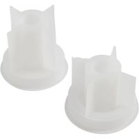 Moule en Silicone, Bougeoir, H: 5,8+7,5 cm, d 7,5 cm, diamètre intérieur 2-2,5 cm, transparent mat, 2 pièce/ 1 Pq.