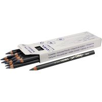 Crayons de couleur Lyra Super Ferby 1, L: 18 cm, mine 6,25 mm, gris, 12 pièce/ 1 Pq.