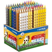 Crayons de couleur Groove, L: 18 cm, mine 4.25 mm, couleurs assorties, 96 pièce/ 1 Pq.