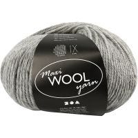 Pelotes de laine, L: 125 m, mix gris, 100 gr/ 1 boule