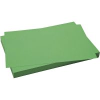 Papier cartonné coloré, 50x70 cm, 270 gr, vert pré, 10 flles/ 1 Pq.