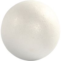 Boules en polystyrène, d 14,8 cm, blanc, 1 pièce