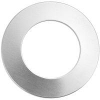 Plaque métallique, Anneau, d 32 mm, diamètre intérieur 19,32 mm, ép. 1,3 mm, aluminium, 9 pièce/ 1 Pq.
