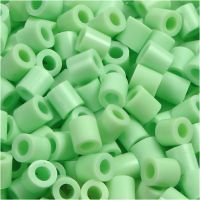 Perles à repasser, dim. 5x5 mm, diamètre intérieur 2,5 mm, medium, vert pastel (32252), 1100 pièce/ 1 Pq.