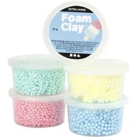 Foam Clay Extra Large, ass. de couleurs, 5x25 gr/ 1 Pq.