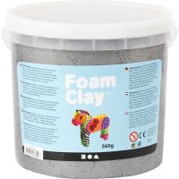 Foam Clay®, Métallisé, argent, 560 gr/ 1 seau