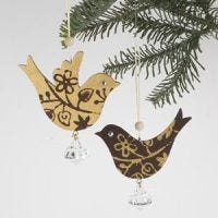 Wooden birds hangings