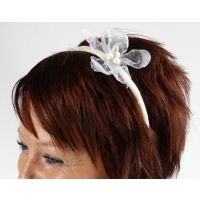A Lovely Hair Band with an Organza Flower
