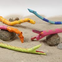 Des bâtons animaux décorés avec des feutres Plus Color