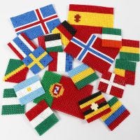 Les drapeaux du monde faits en perles à repasser Nabbi