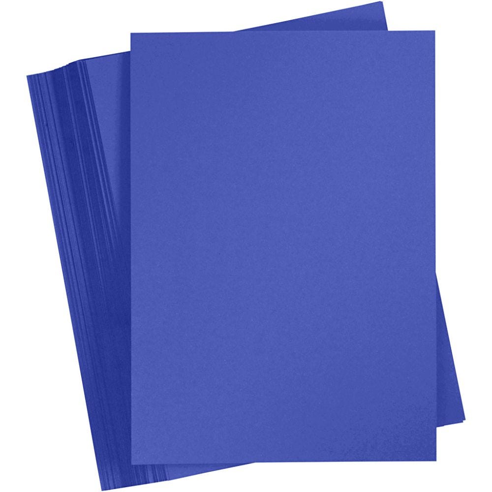 bleu roi Carton coloré 100feuilles A4 210x297 mm 180 gr