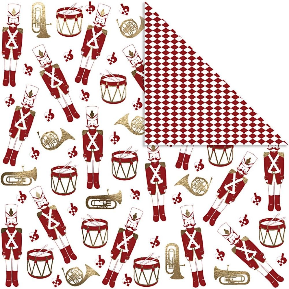 Papier Design, 30,5x30,5 , 180 gr, or, 30 flles/ 1 Pq.
