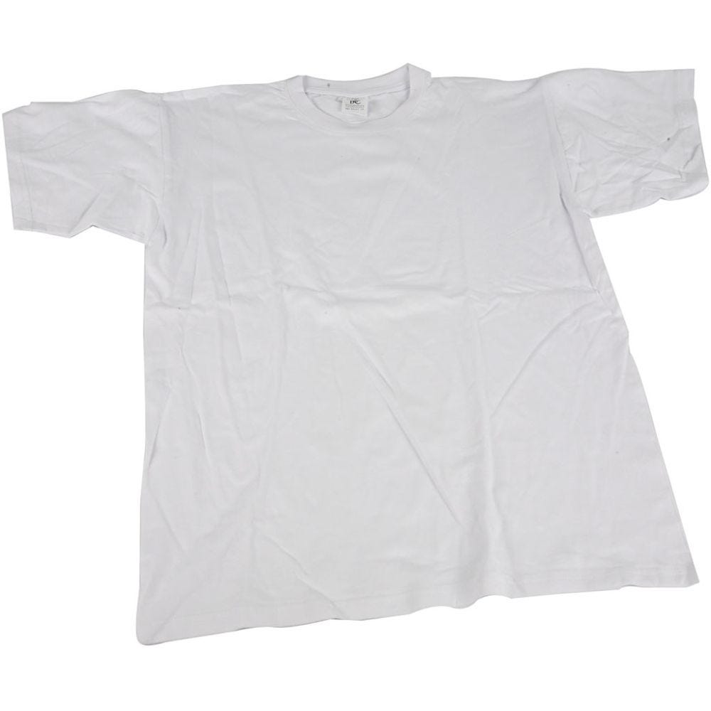 T-shirts, L: 60 cm, dim. XX-large , col rond, blanc, 1 pièce