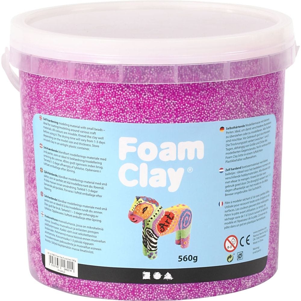 Foam Clay®, violet néon, 560 gr/ 1 seau