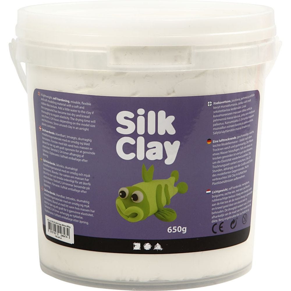 Silk Clay®, blanc, 650 gr/ 1 seau