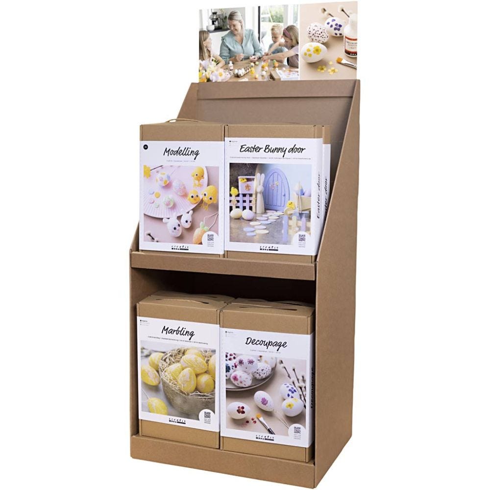 Grand présentoir de table, Pâques, H: 834 mm, P: 322 mm, L: 416 mm, 24 UV/ 1 Pq.