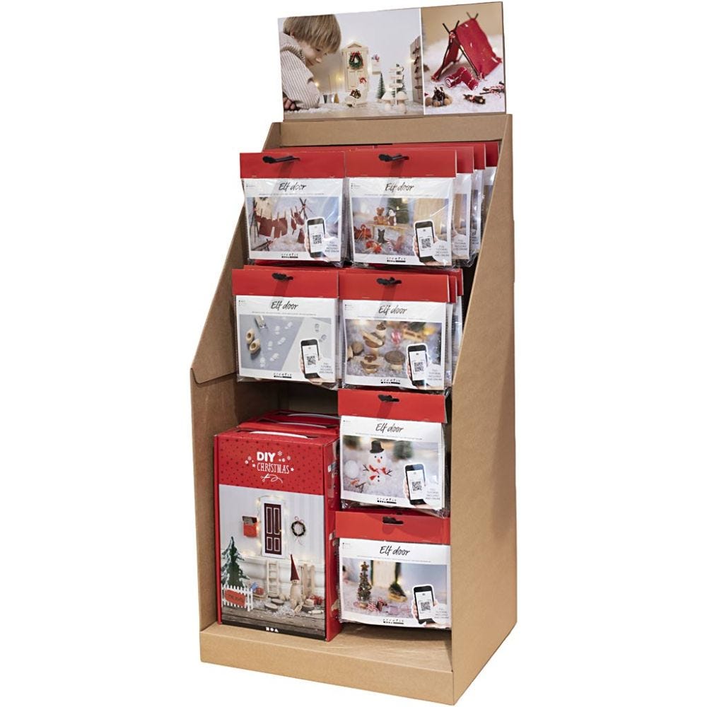 Grand présentoir de table, Accessoires pour porte de lutin, H: 834 mm, P: 322 mm, L: 416 mm, 42 UV/ 1 Pq.