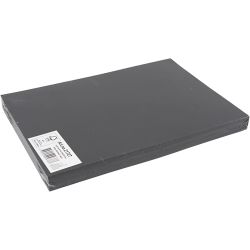 Papier cartonn&eacute;, A4, feuille 210x297 mm, 180 gr, noir, 100 flles/ 1 Pq.