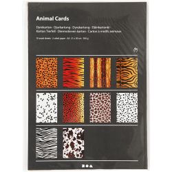 Papier cartonné à motifs animaux