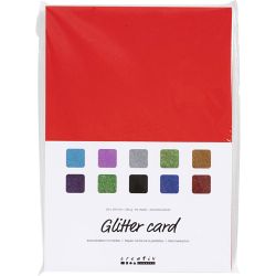 Papier cartonné à paillettes