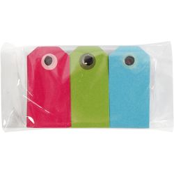 Etiquettes cadeaux colorées
