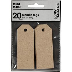 Étiquettes en carton