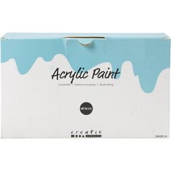 Peinture acrylique métallisée