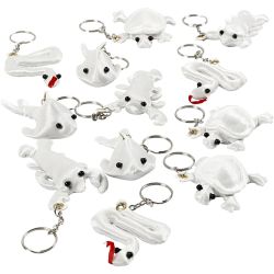 Figurines en tissu avec porte-clés