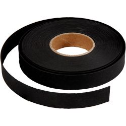Bandes de tressage, L : 15 mm, &eacute;p. 0,55 mm, noir, 9.50 m/ 1 rouleau