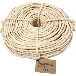 Corde de ma&iuml;s, L : 3,5-4 mm, ca. 90 m, naturel, 500 gr/ 1 boule