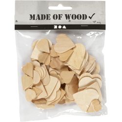 Coeurs mosaïque en bois