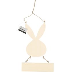 Lapin avec panneau